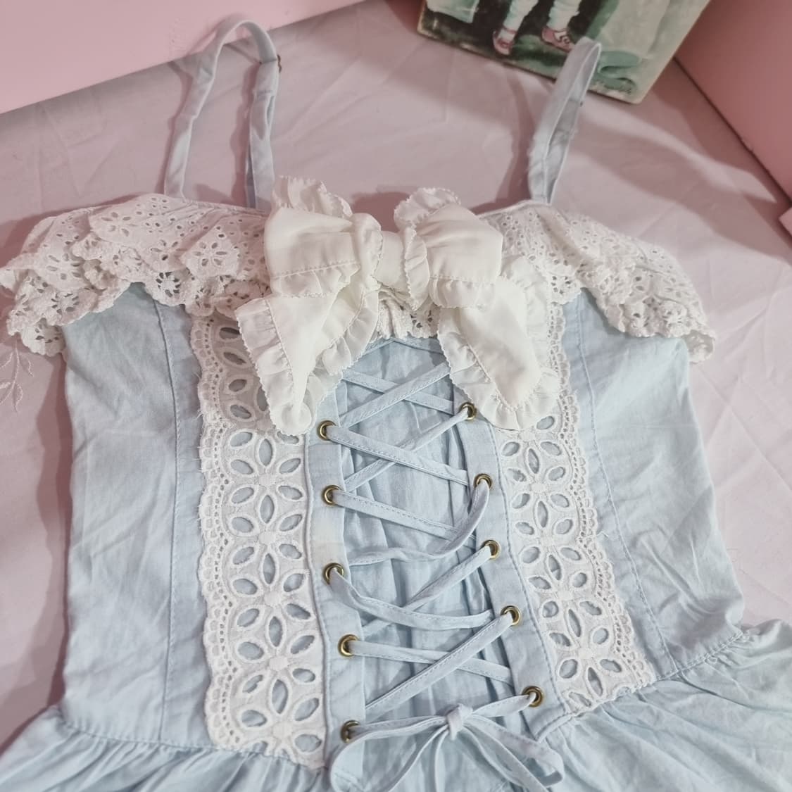 리즈리사(LIZ LISA) 연청 레이스 코르셋 탑 상품이미지3