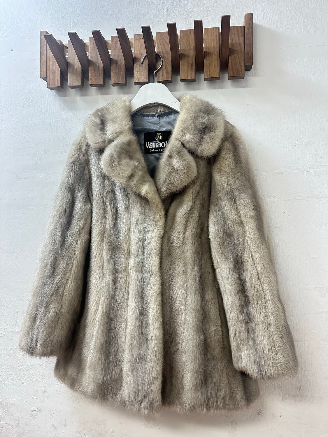 일본 야마오카 yamaoka 리얼 밍크 100% 퍼 코트 상품이미지4