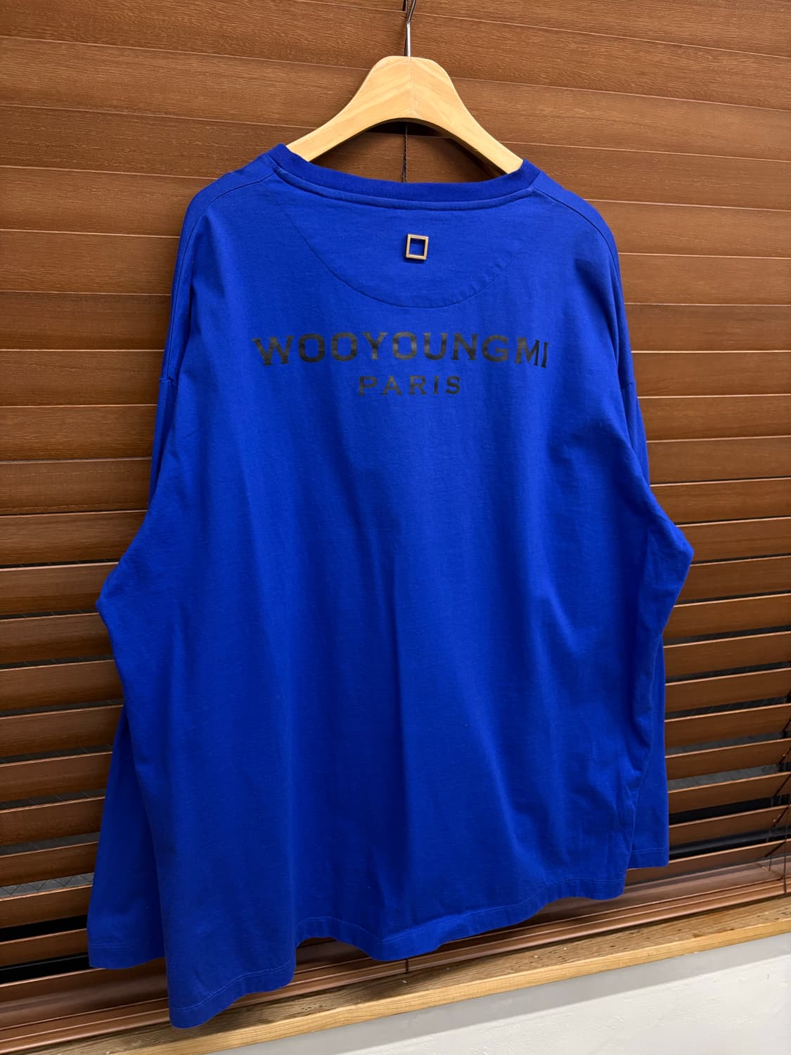 우영미 백로고 블루 롱슬리브 44  상품이미지1