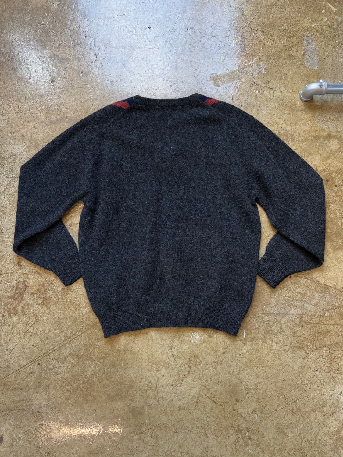 JPN Weather cock 울 패턴 브이넥 니트 상품이미지4