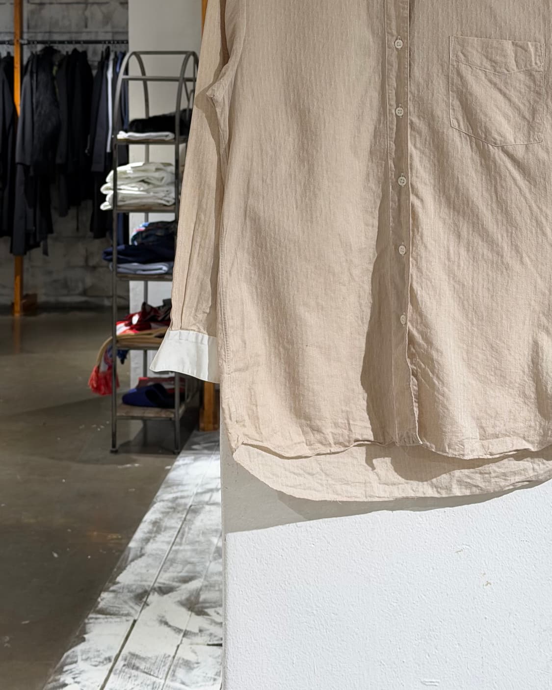 디올 무슈 베이지 코튼 3/4 슬리브 셔츠 상품이미지5