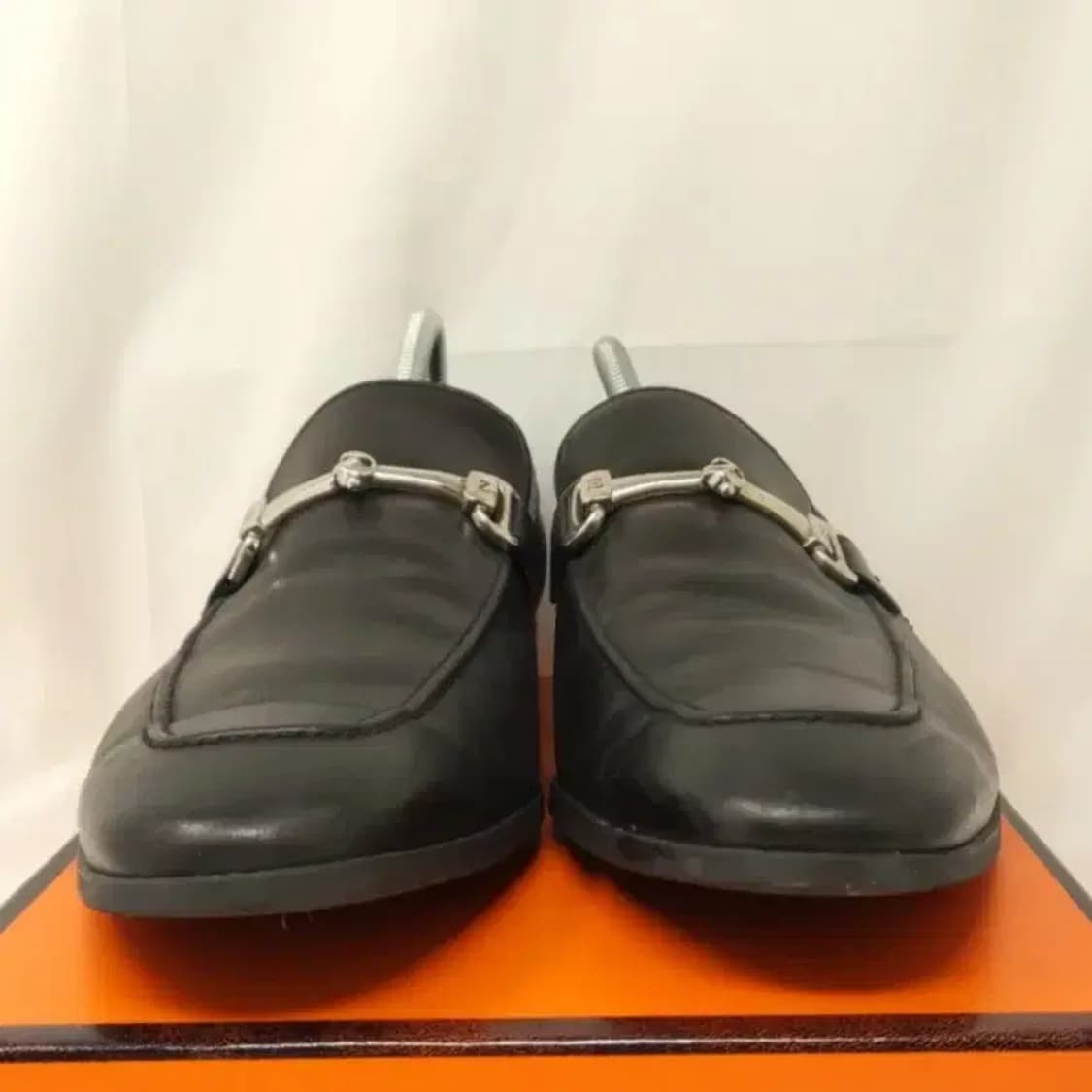 [정품] 에르메네질도 제냐 실버 비트 가죽 로퍼 (280/EEE) 상품이미지5