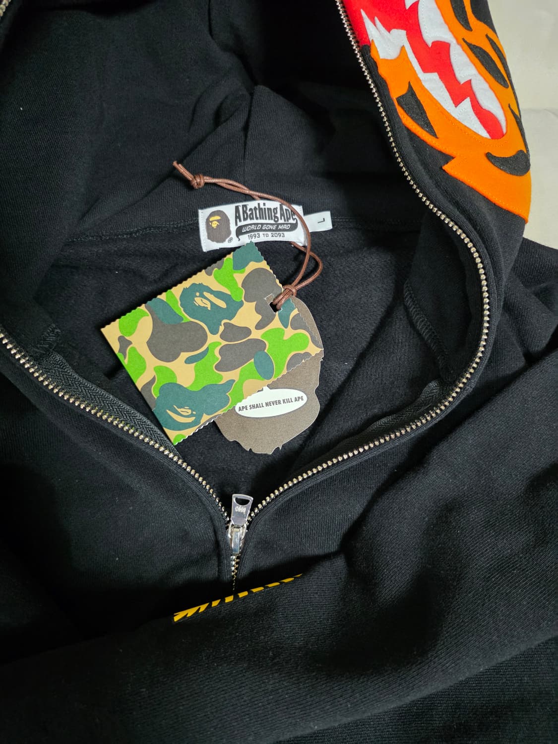 베이프 타이거 후드 L 팝니다 상품이미지3