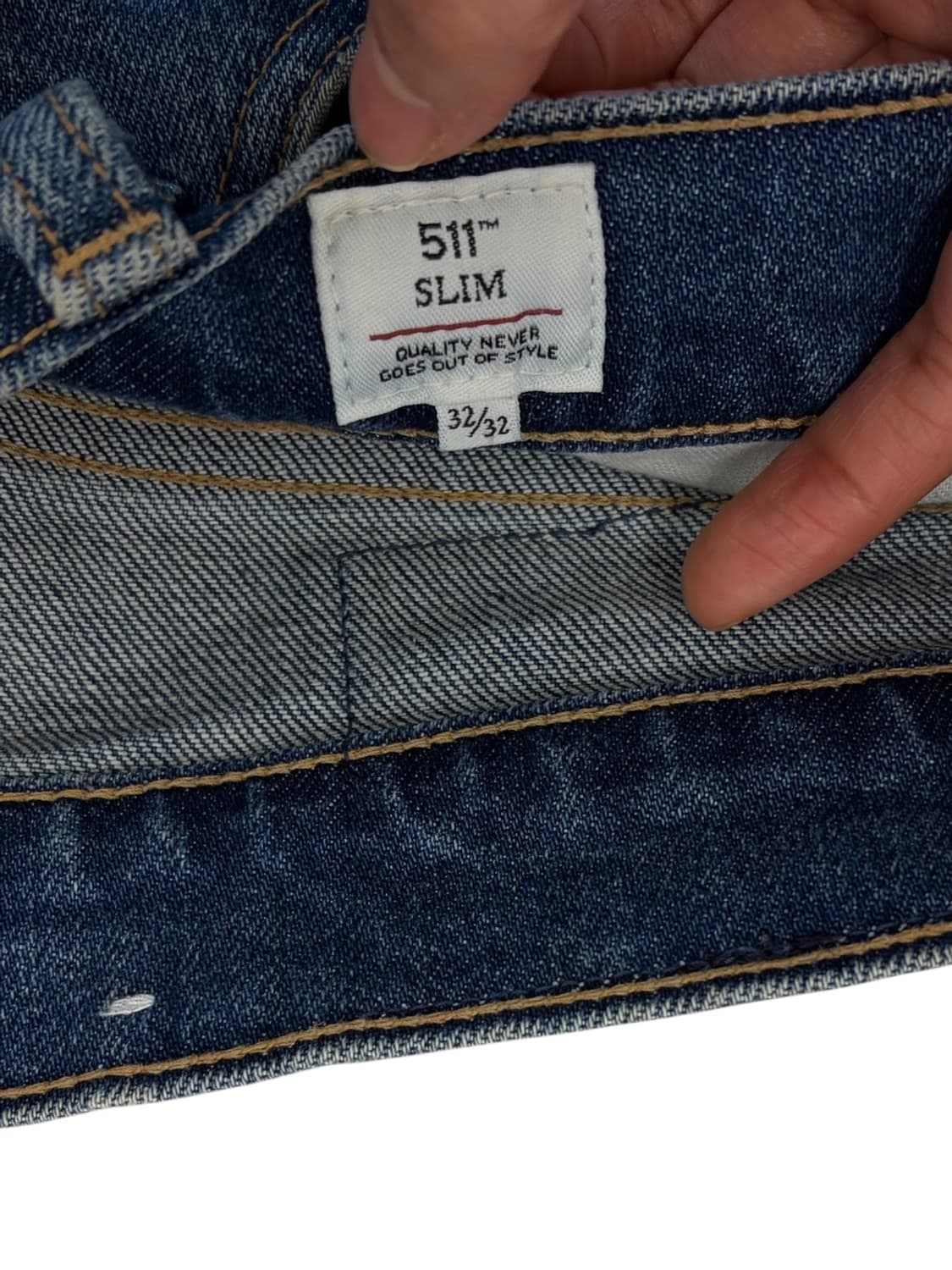 리바이스 511 LMC 셀비지 데님팬츠 (32,블루탭)  상품이미지7