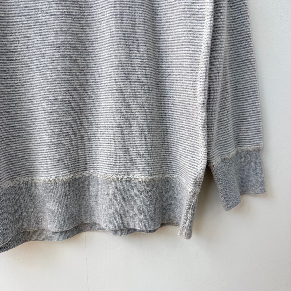 오르치발 스트라이프 보트넥 코튼 긴팔티셔츠 상품이미지5