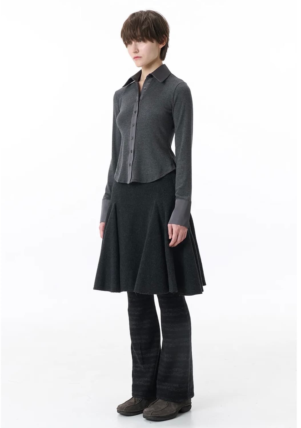 @공홈 품절 파히섬 부츠컷 STRIPE SLIM BANDING PANTS 상품이미지2