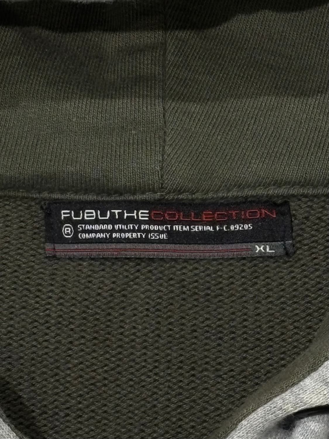 FUBU 카키 니트 후드집업 상품이미지6