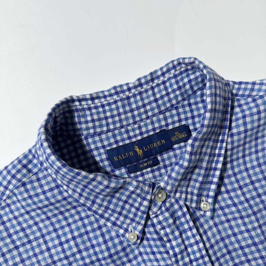 폴로 랄프로렌 린넨 체크 셔츠 상품이미지4