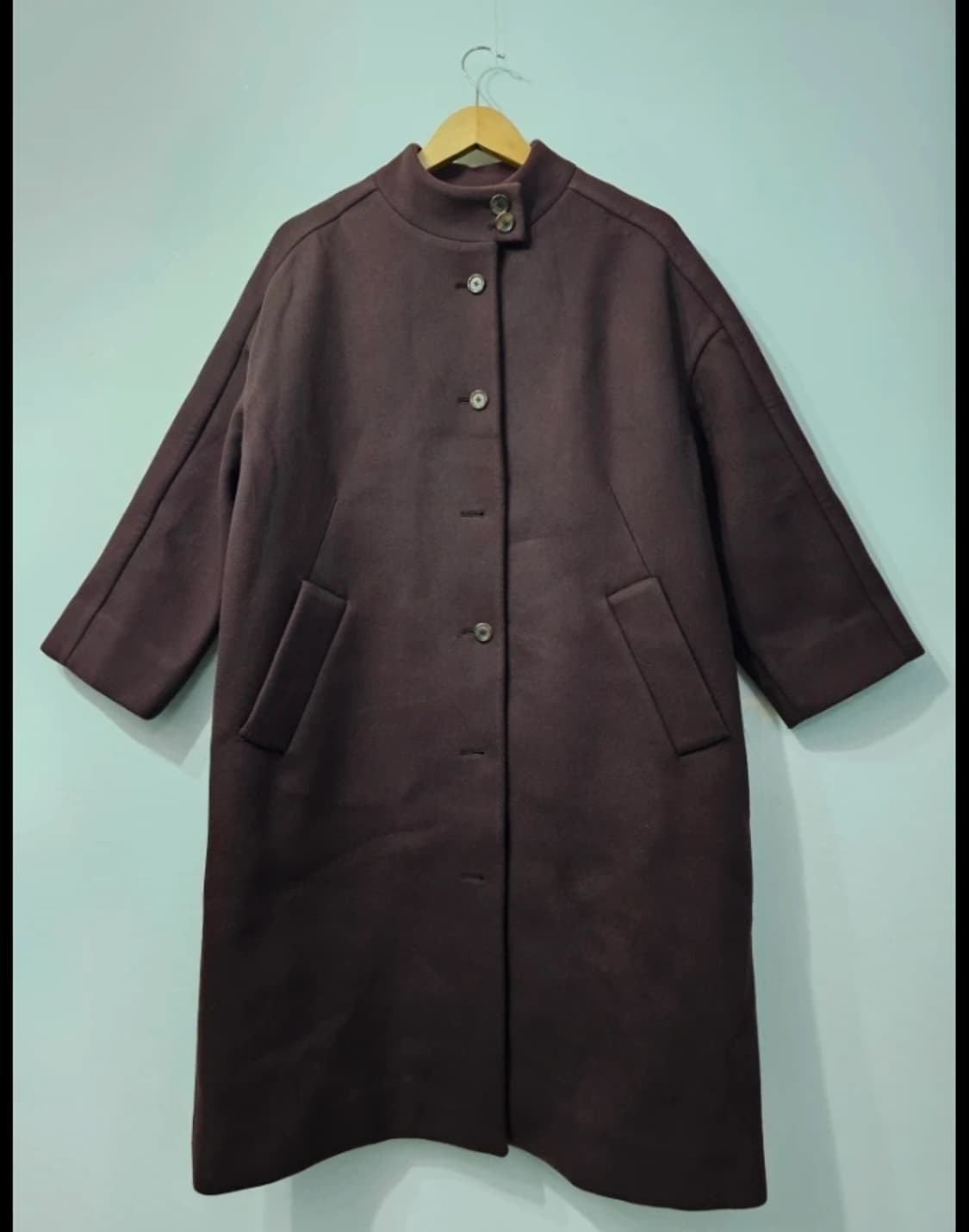알토 Aalto 버건디 오버핏 코트 ~55반 상품이미지1