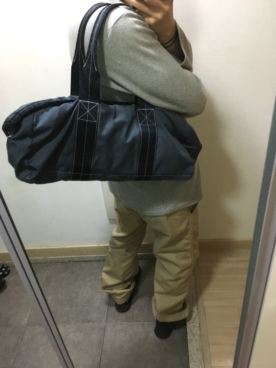 꼼데가르송 스티치 보스턴백 상품이미지2