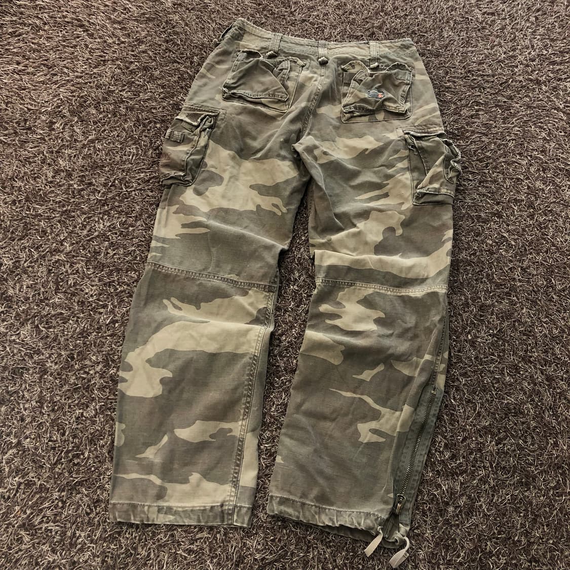 빈티지 카모 밀리터리 카고 팬츠 상품이미지4