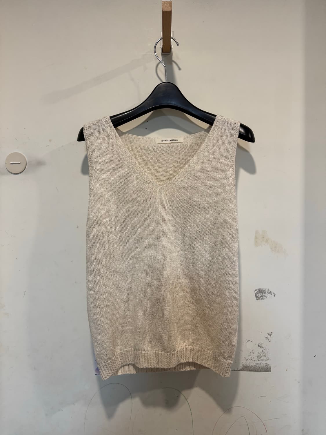 낫띵리튼 페이퍼 슬리브리스 탑 상품이미지2