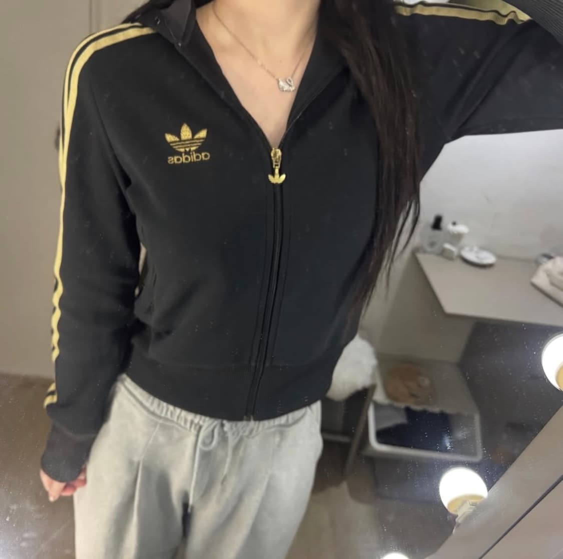 아디다스 불꽃 파이어버드 트랙탑 금검 져지 🖤💛 상품이미지2