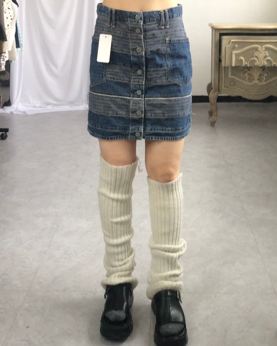 Kinky Hysteric glammer denim skirt 상품이미지8