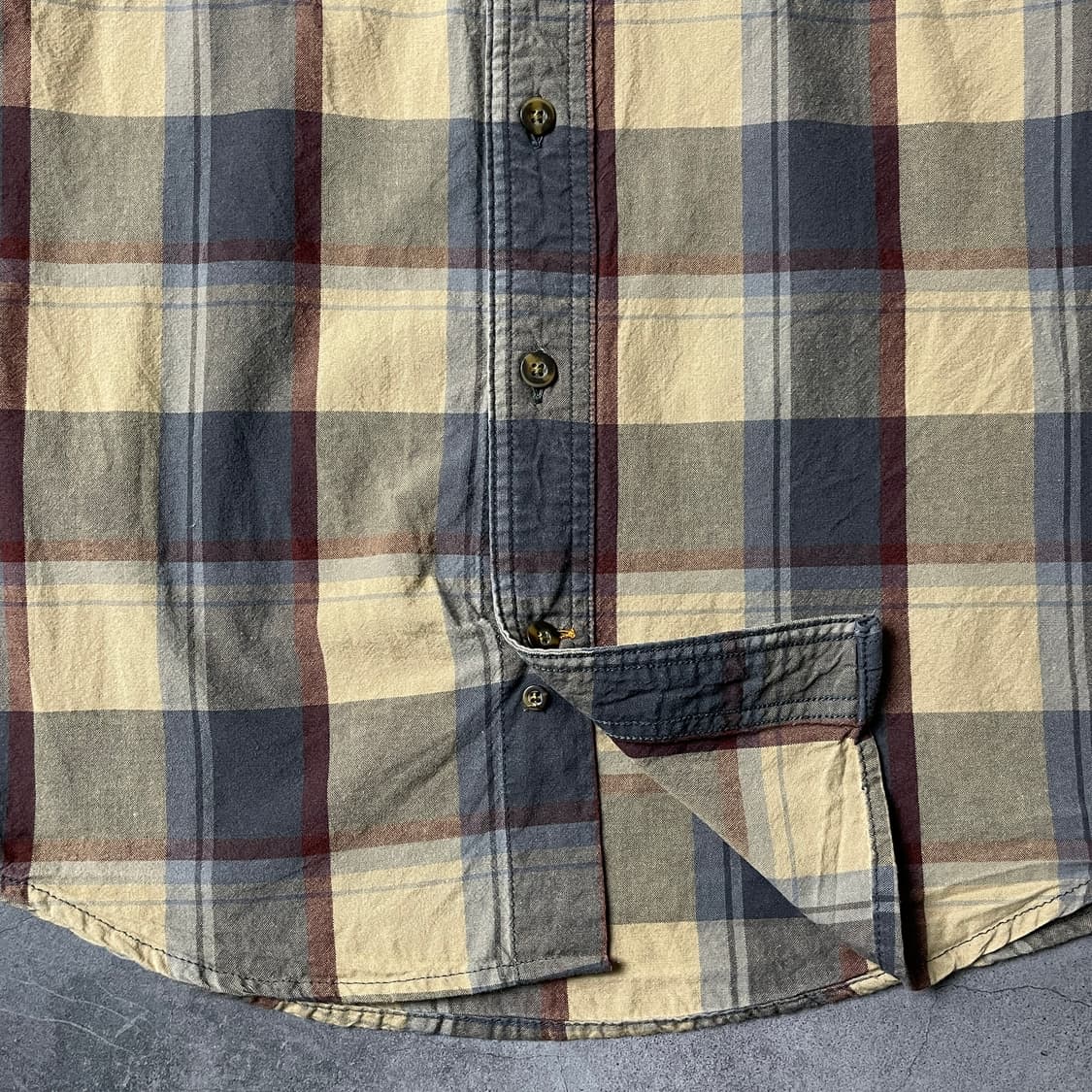 CARHARTT 칼하트 빈티지 옐로우 체크 워크 셔츠 A00981 상품이미지4