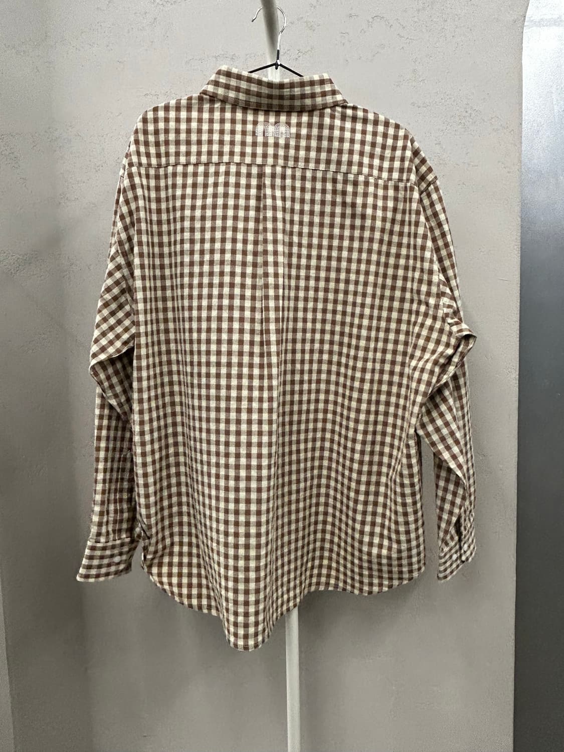 NOT NEW 브라운 체크 셔츠 상품이미지3