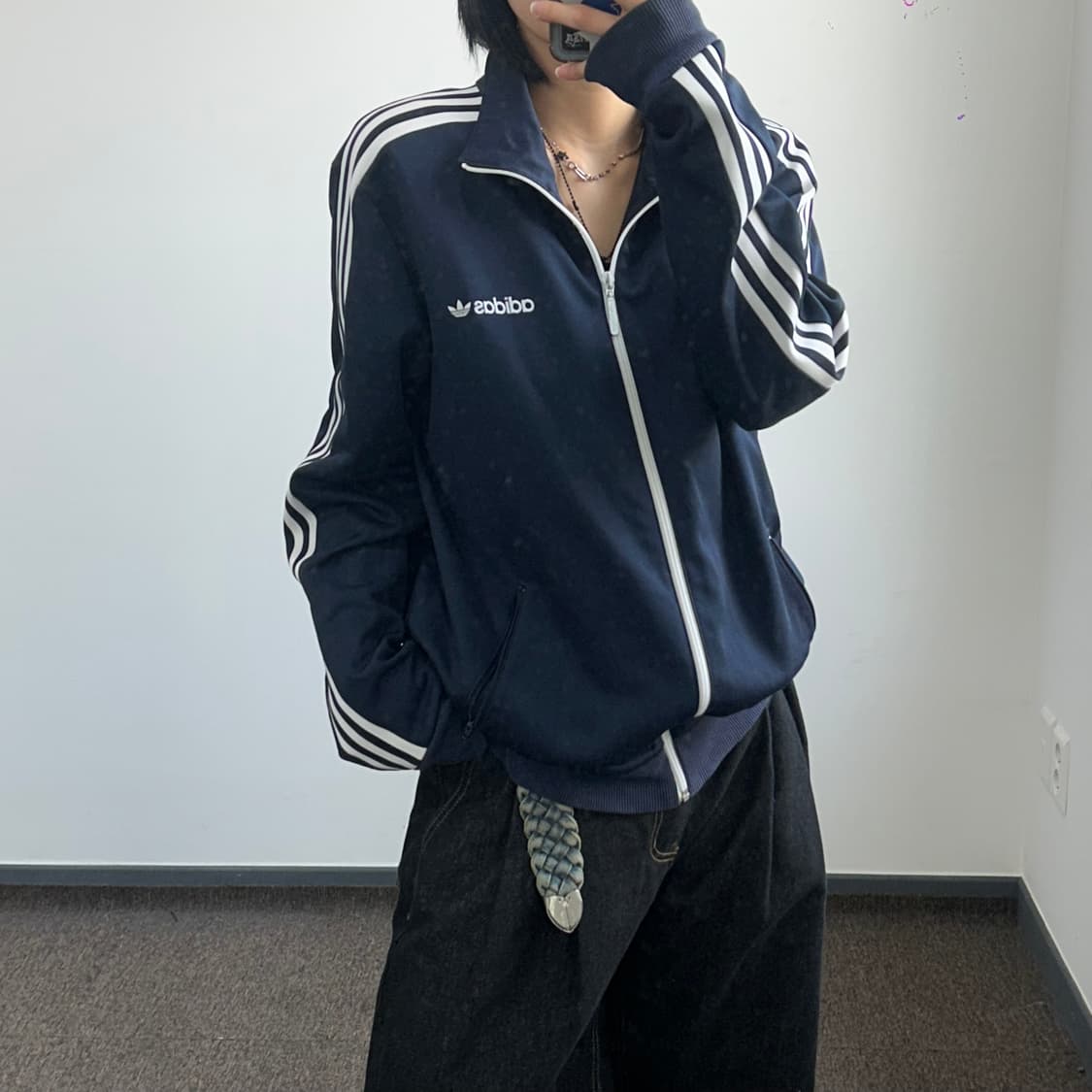 Adidas 스펠아웃로고 네이비 져지 상품이미지1