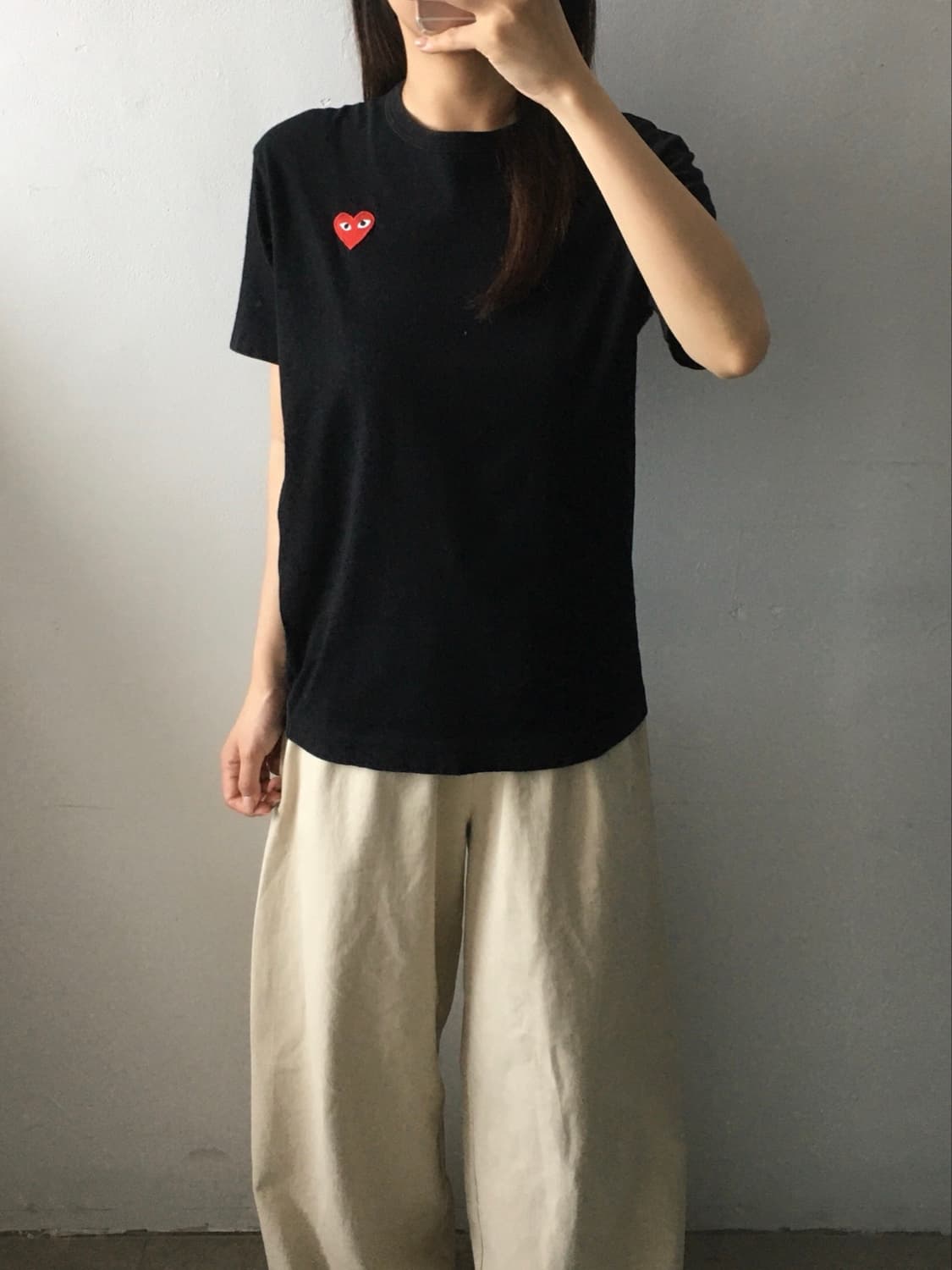 꼼데가르송 레드와펜 반팔티 상품이미지1