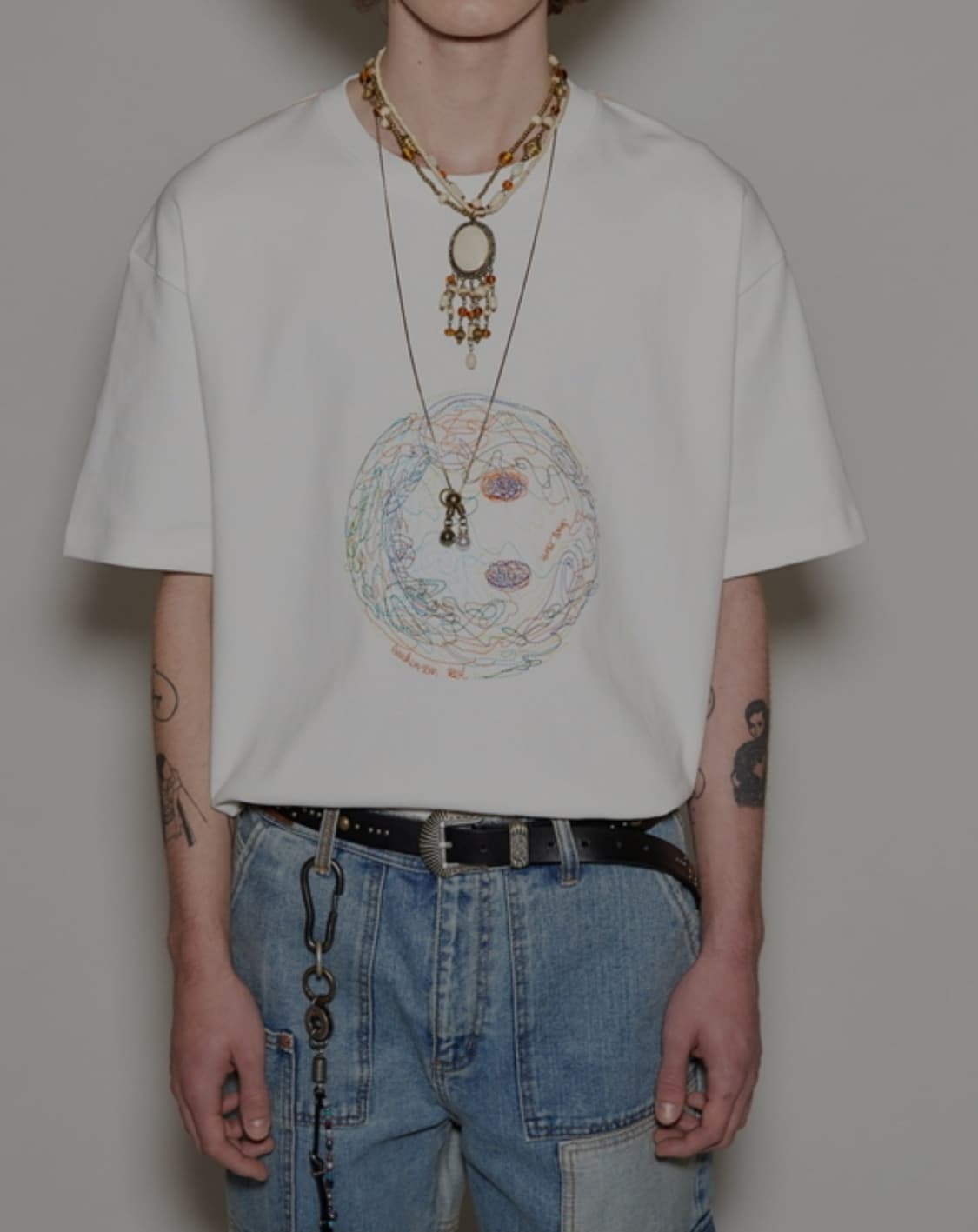 앤더슨벨 스티치 자수 반팔 XL _ 남성 상품이미지1