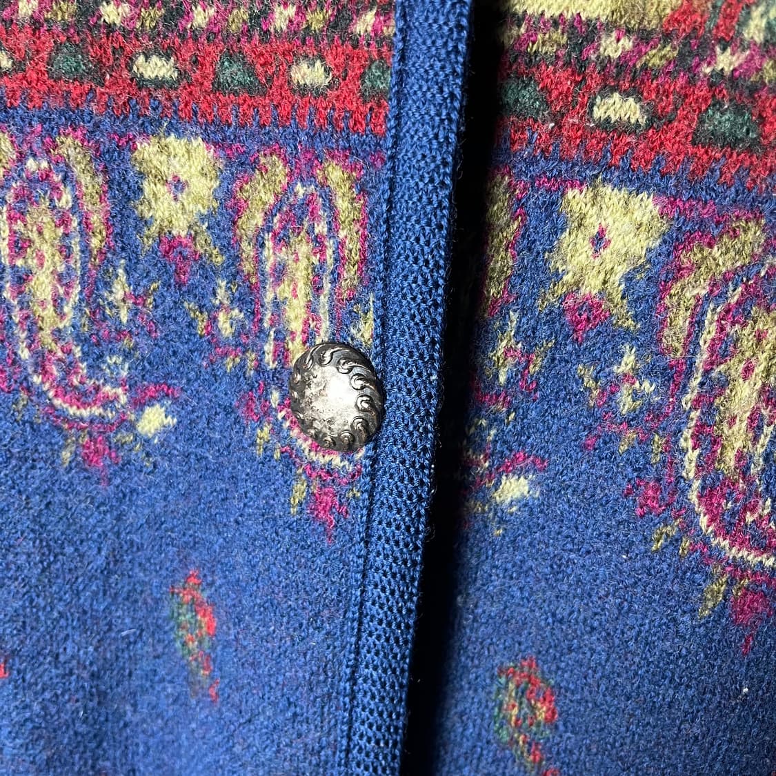 [Blauenbock] 90's 페이즐리 울 베스트 상품이미지4