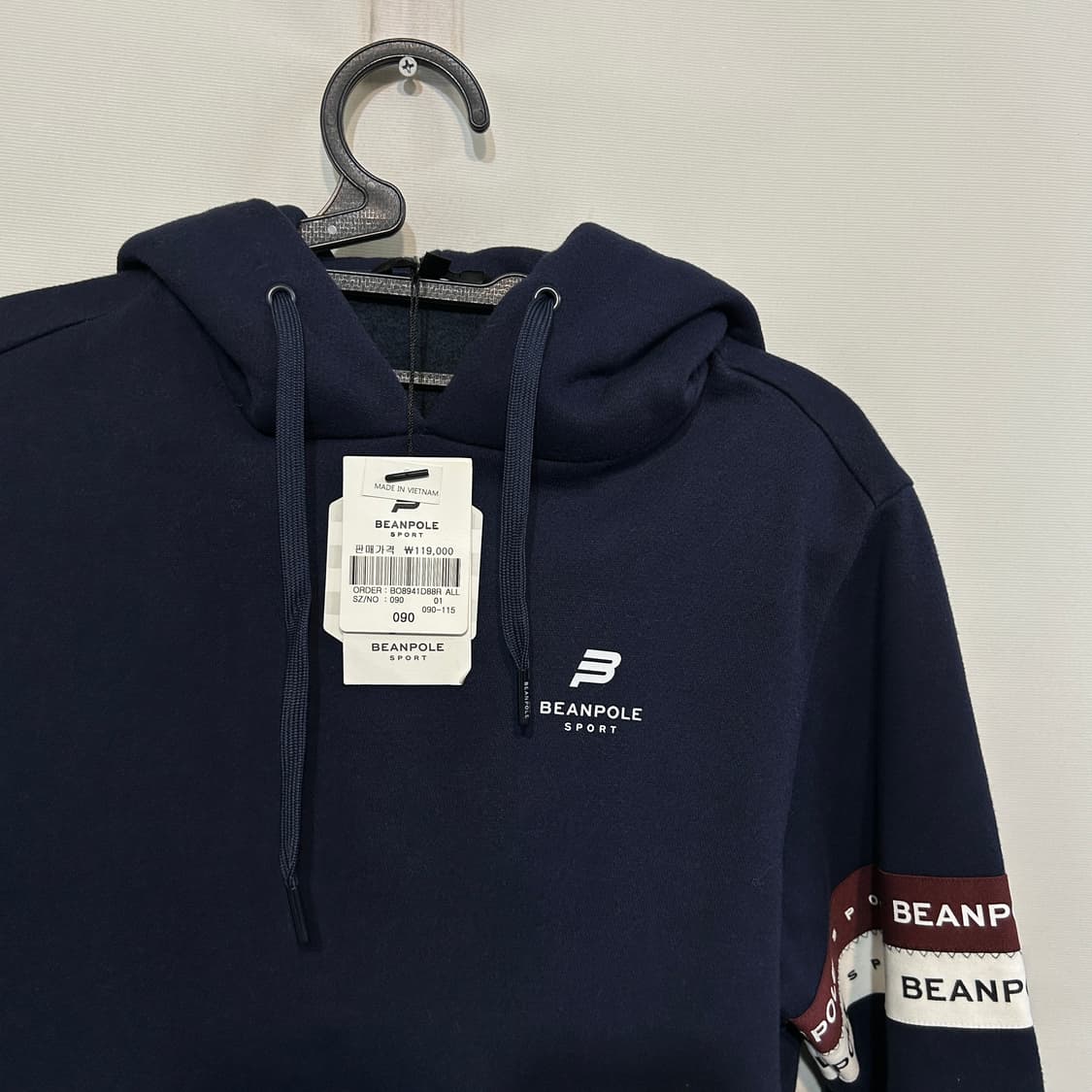 빈폴 여성 기모 후드티 90 새상품 상품이미지2