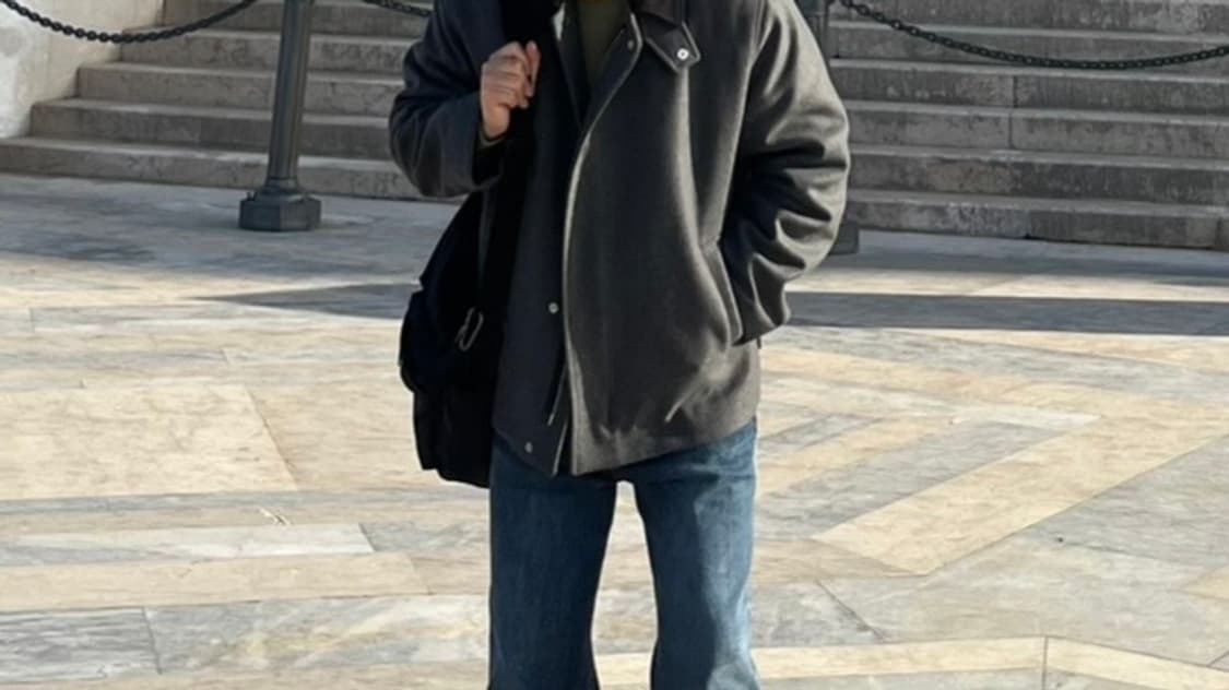 COS 남성 숏 울 코트 (차콜) L사이즈 상품이미지7