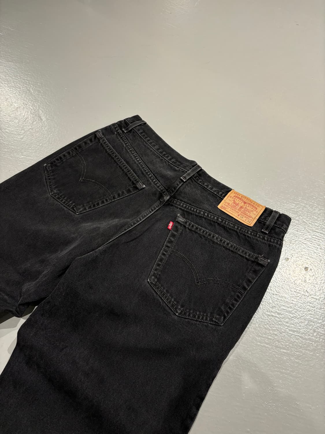 리바이스 550 흑청 데님 팬츠   상품이미지9
