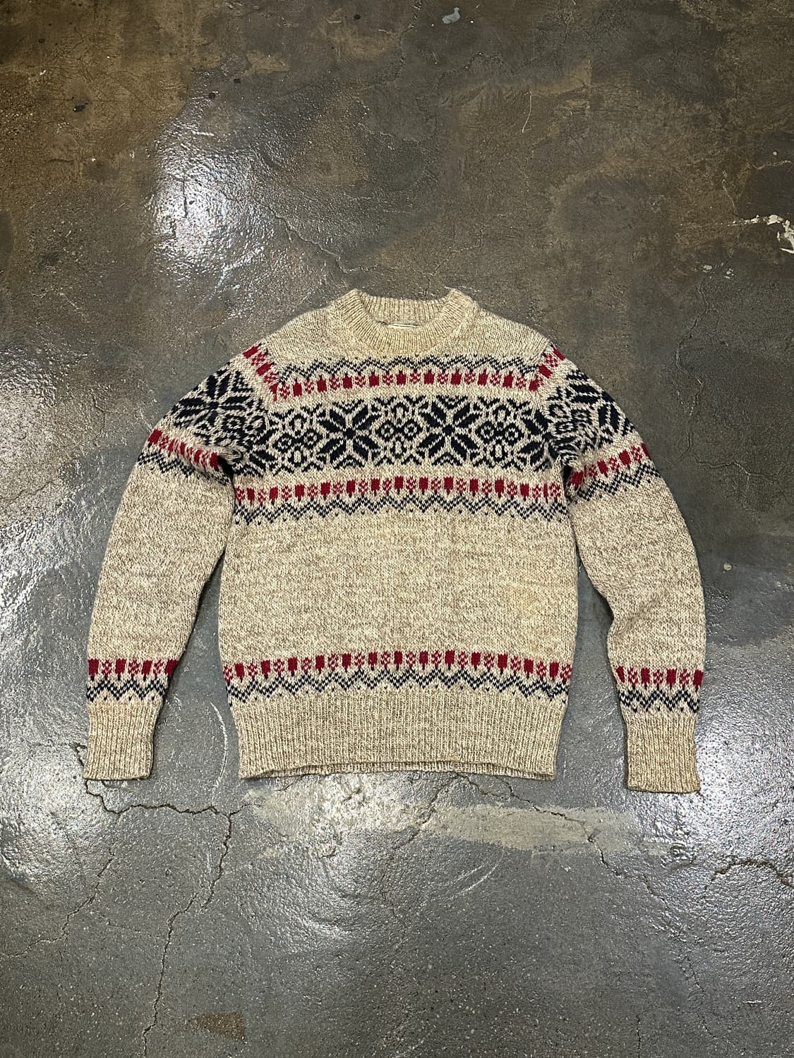 LL Bean 엘엘빈 노르딕 패턴 니트 스웨터 L 상품이미지1