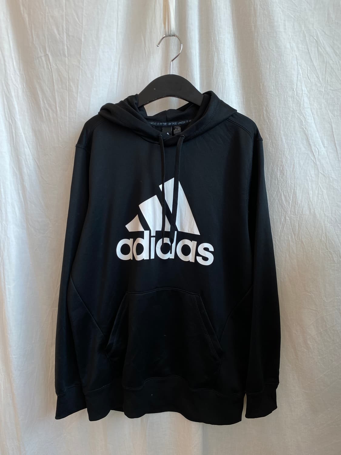 ADIDAS 블랙 후드맨투맨(M) 상품이미지2