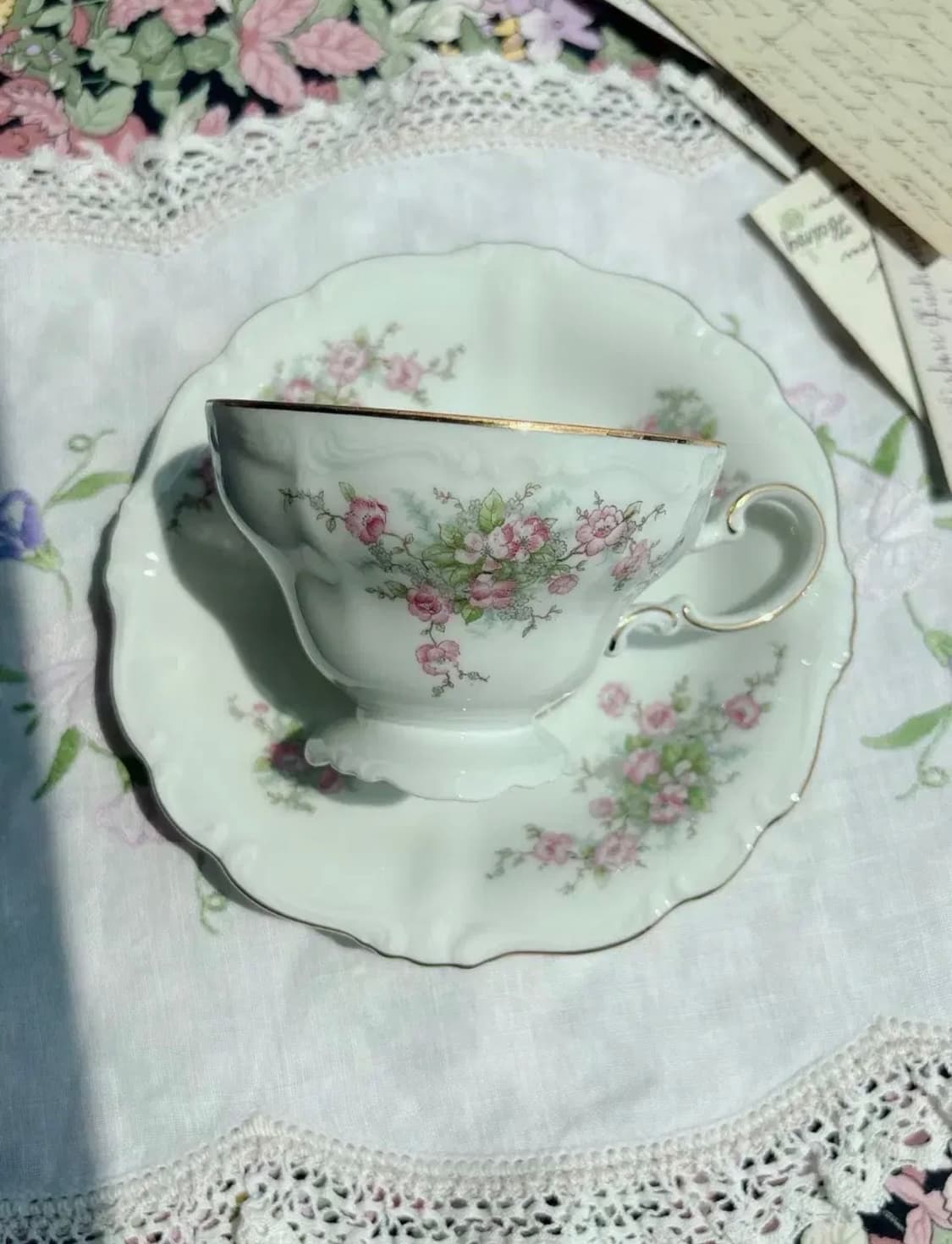 요한 하빌랜드 브라이덜로즈 찻잔 듀오 상품이미지1