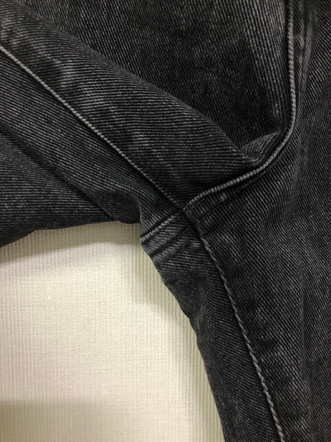 칼하트wip 블랙 워시드 흑청 와이드 데님팬츠 30 상품이미지6