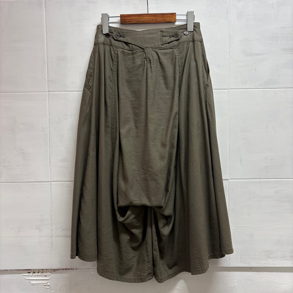 Zucca 주카 카키 와이드 팬츠 버뮤다 S JPN 상품이미지5
