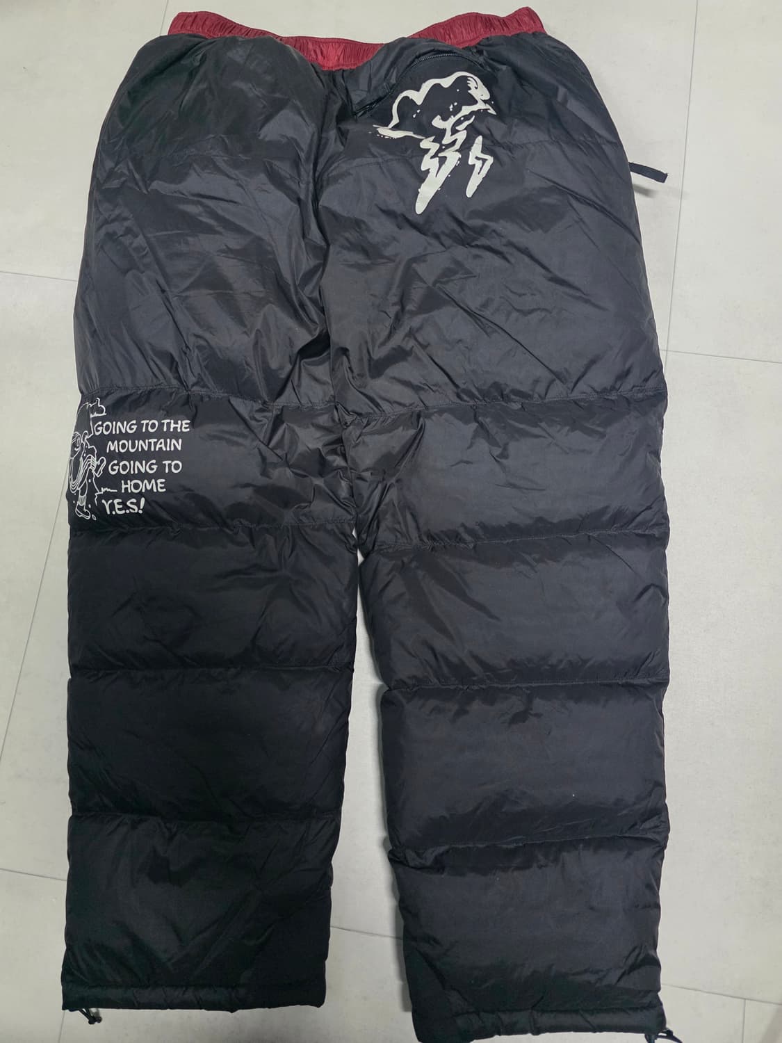 예스아이씨 패디드 덕다운 바지 상품이미지4