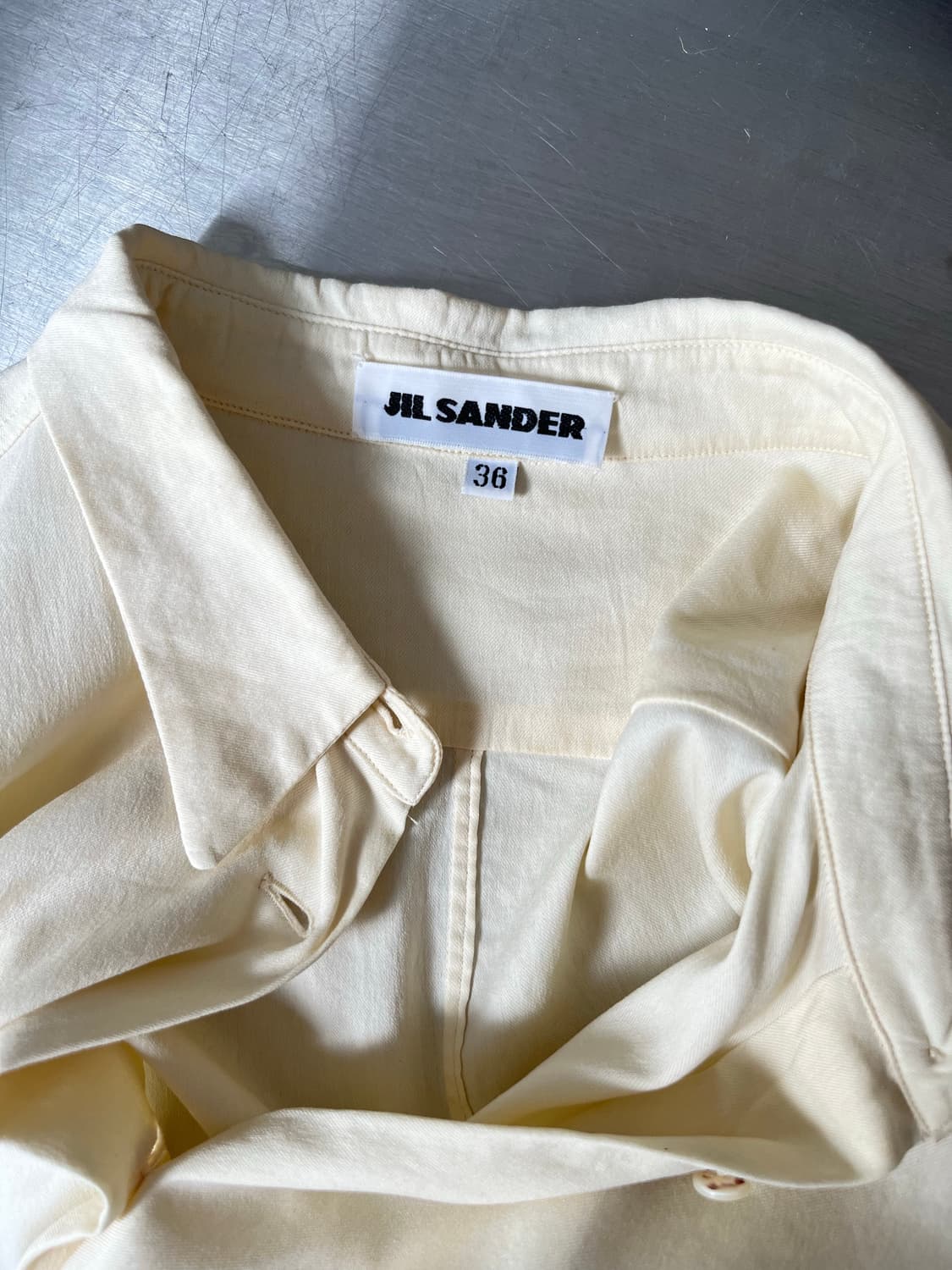 yellow silk shirt 상품이미지8