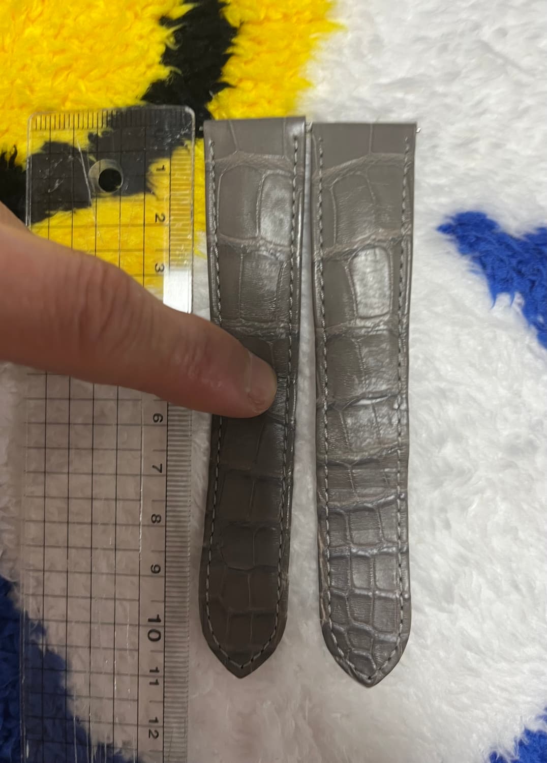 정품) 까르띠에 악어가죽 그레이 스트랩 L사이즈 (디버클용) 상품이미지3
