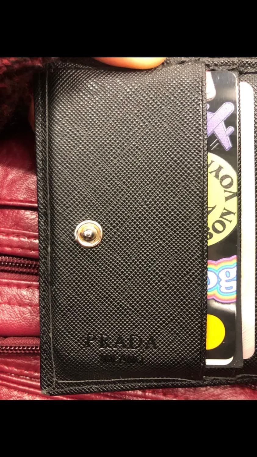 (급처)프라다 사피아노 반지갑블랙  상품이미지2