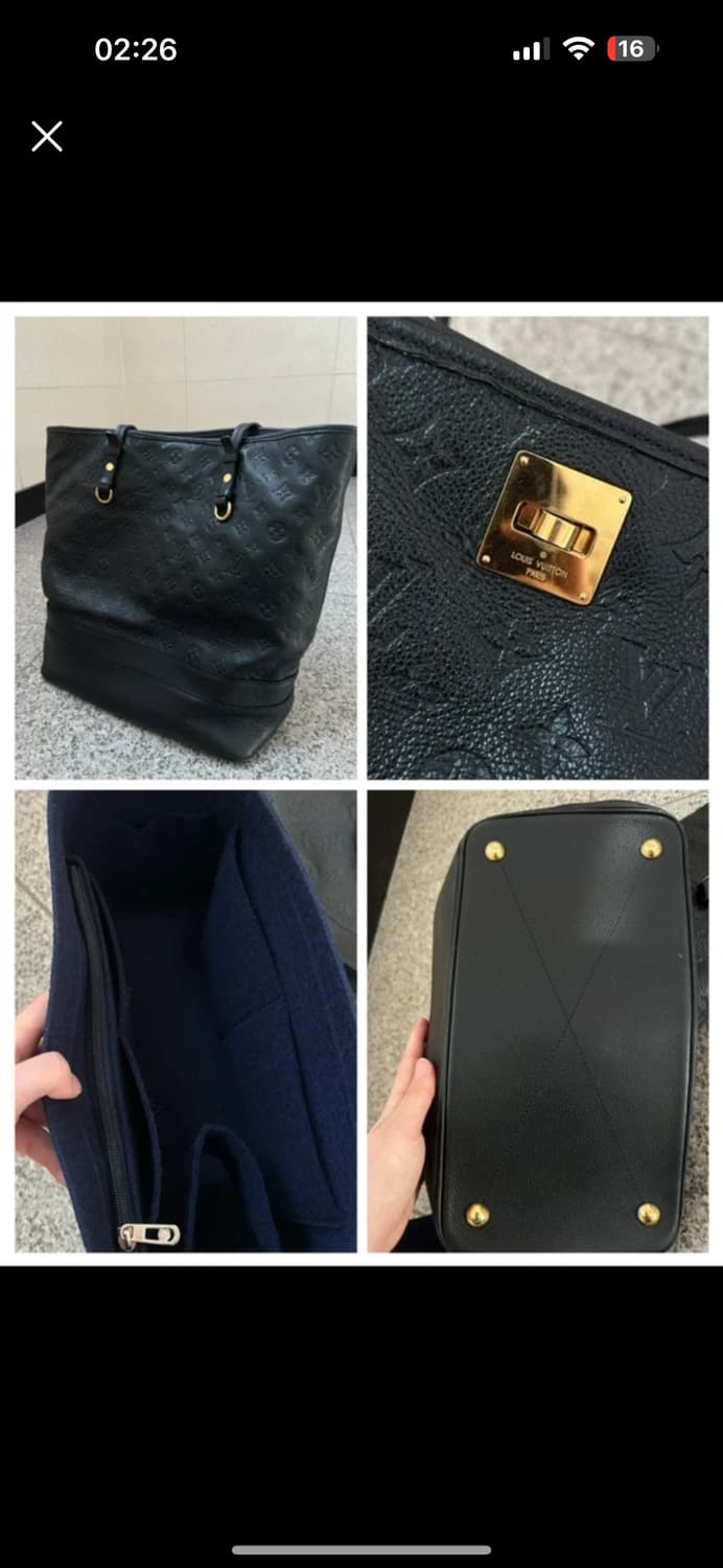 루이비통 앙프렝뜨 락미 카바 토트백 블랙 상품이미지1