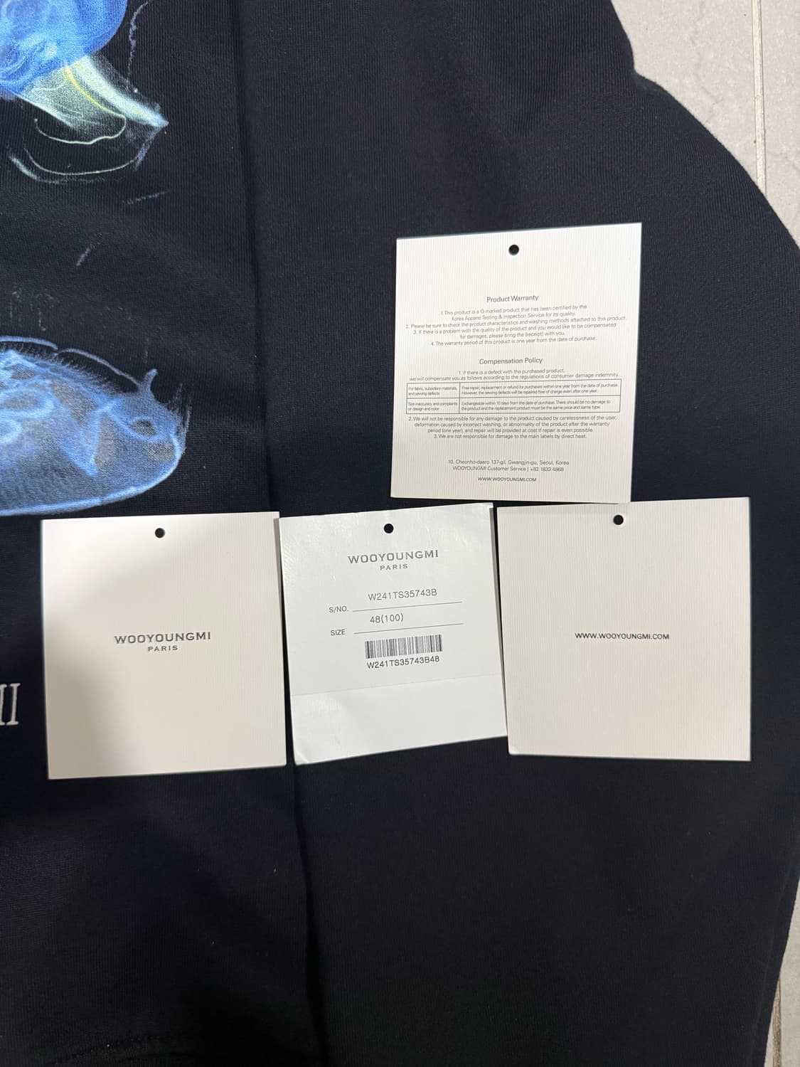 [당일출고,48사이즈] 24SS 우영미 젤리피쉬 후드티 상품이미지3