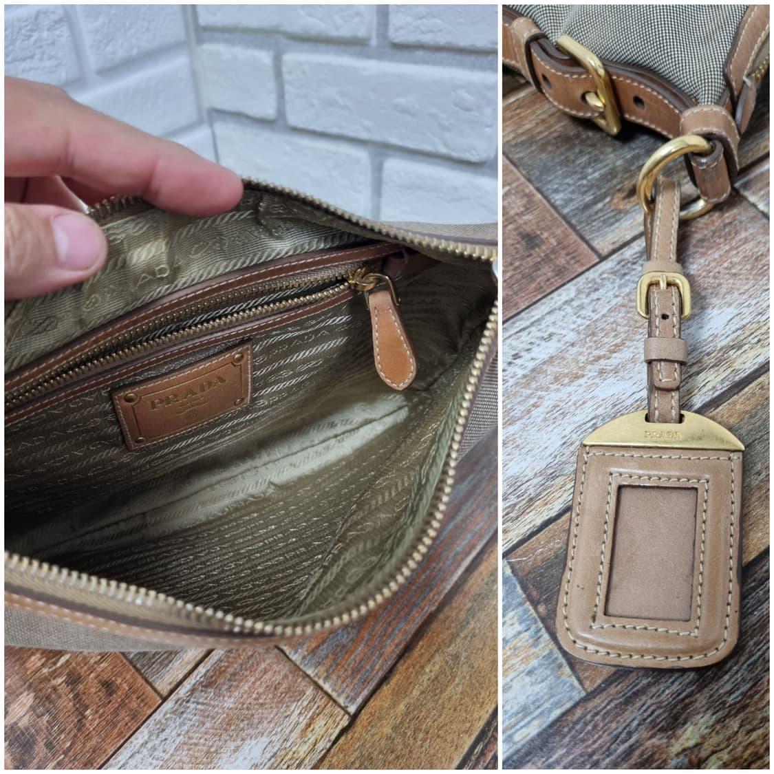 [정품] 프라다 빅로고 쟈가드 2way백 상품이미지8