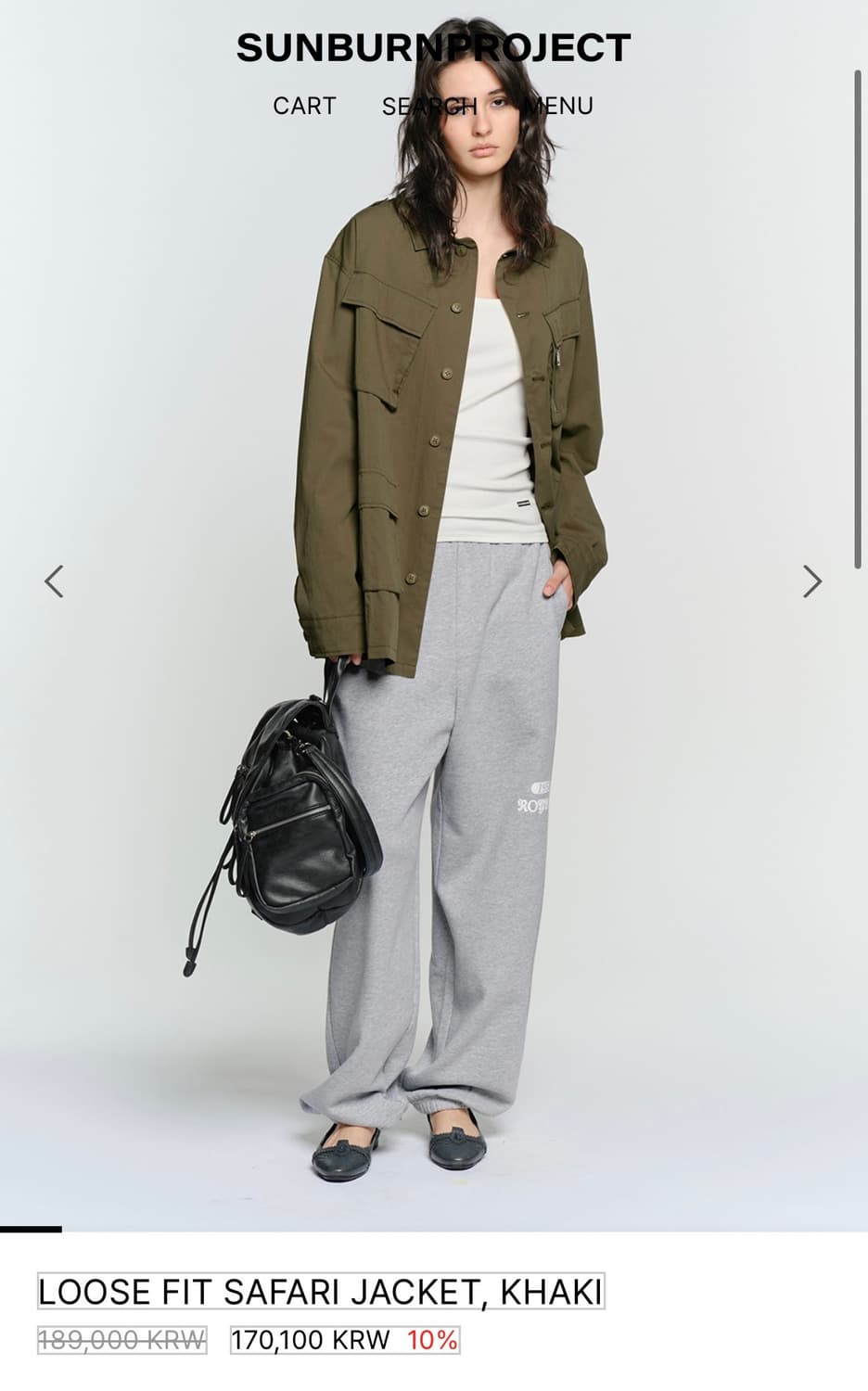 LOOSE FIT SAFARI JACKET, KHAKI 상품이미지4