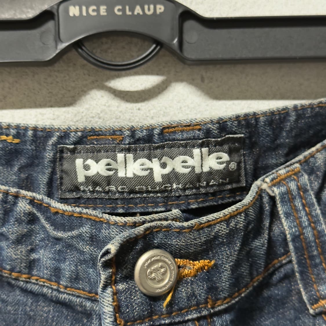 Pelle Pelle 00s 멀티 디테일 그런지 스타일 벌룬 데님 팬츠 상품이미지4