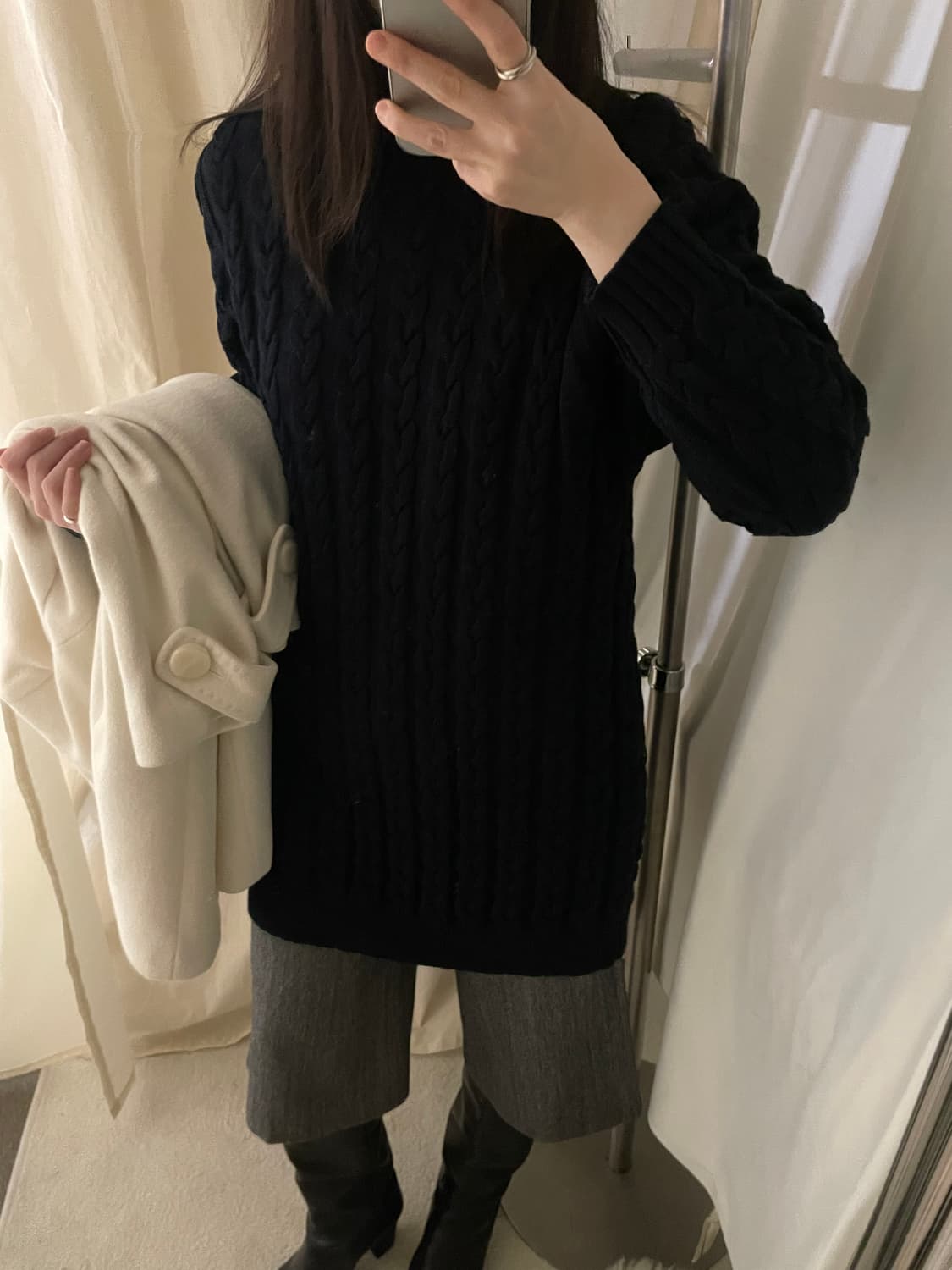 WEEKEND by MaxMara turtleneck knit dress 상품이미지8