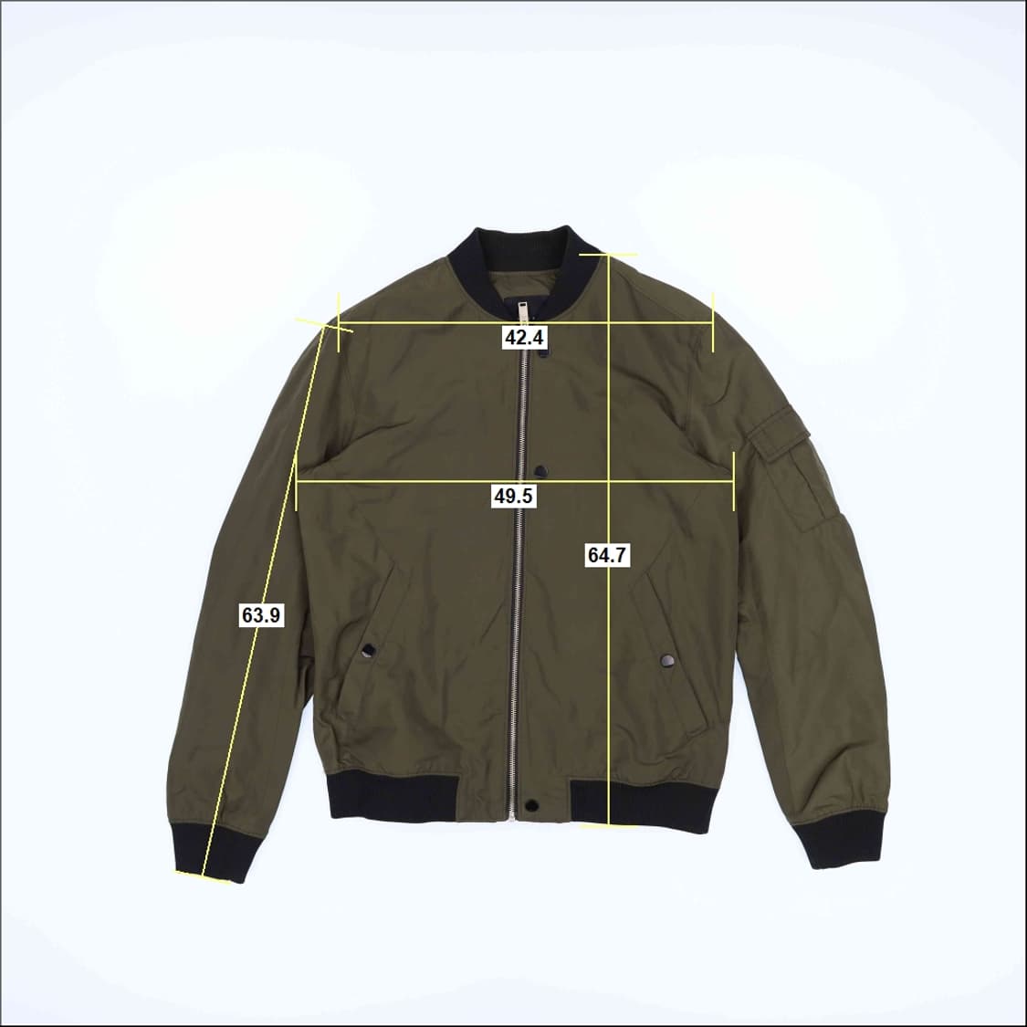 [100] 앤듀 카키 항공점퍼 자켓 1104HR2 상품이미지7