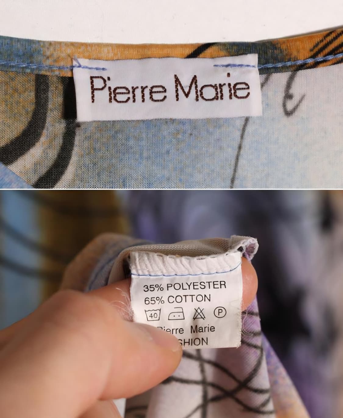 pierre marie 빈티지 그래피티 스타일 브이넥 티셔츠 상품이미지4