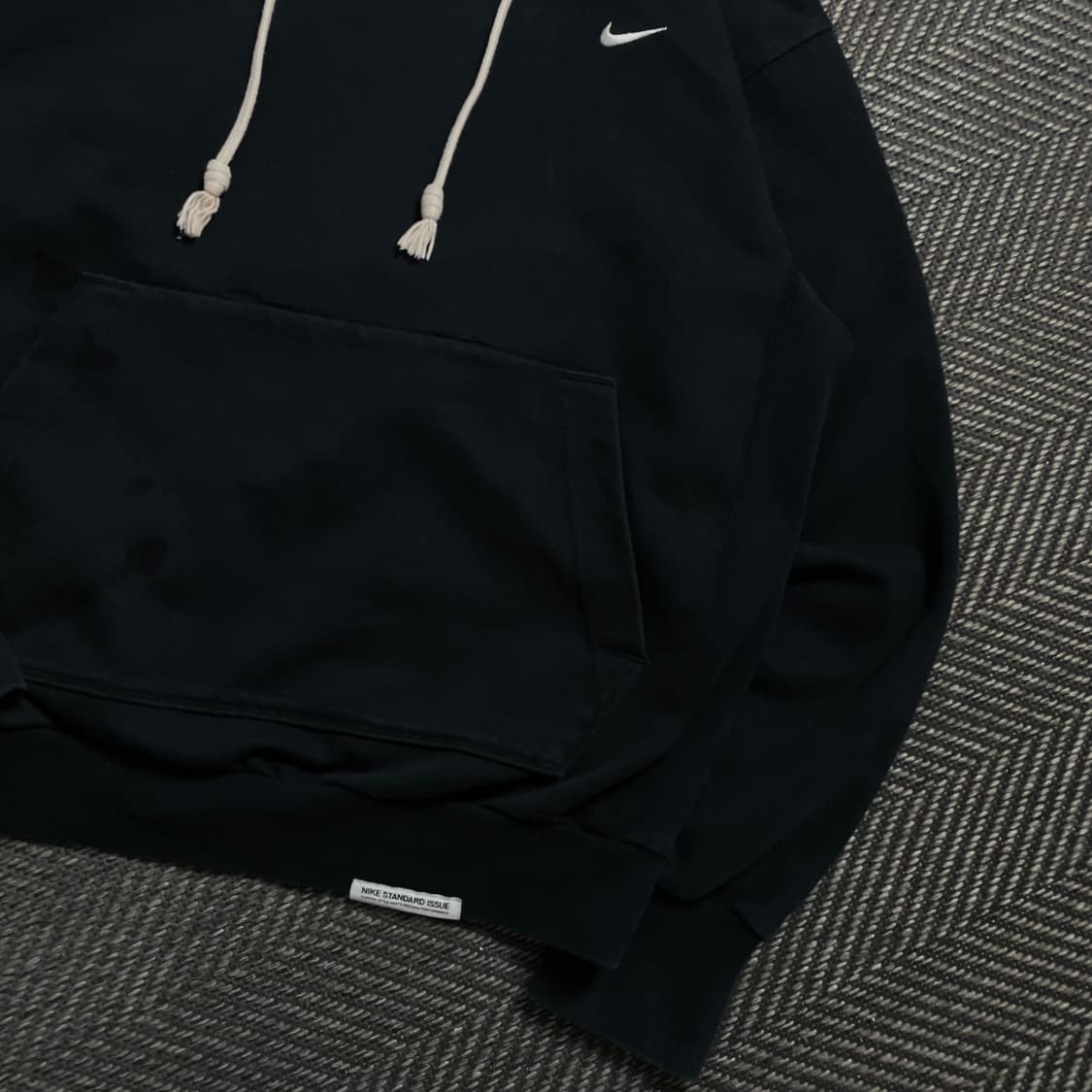 나이키 스우시 디테일 후드 티셔츠 네이비y 4549 상품이미지4