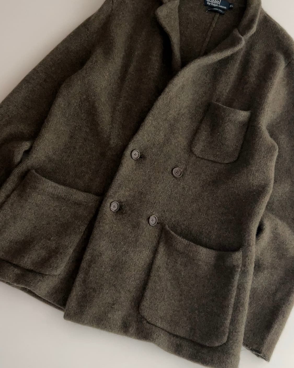 폴로 랄프로렌 램스울 니트 블레이져 자켓 XL 상품이미지3