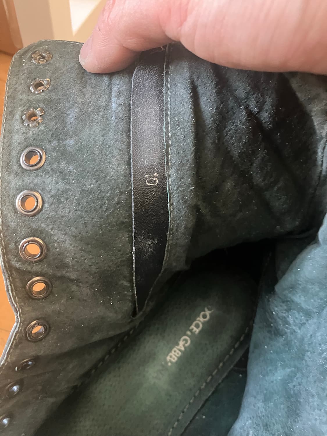 D&G 90s 돌체앤가바나 크랙 페인티드 디테일 롱 부츠 275 상품이미지8