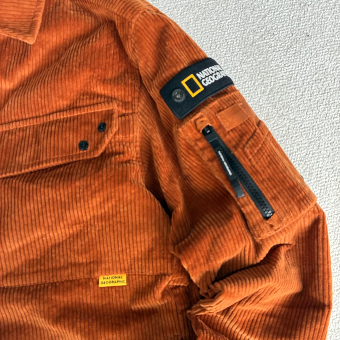 내셔널지오그래픽 오렌지 코듀로이 셔츠 자켓 100 상품이미지2