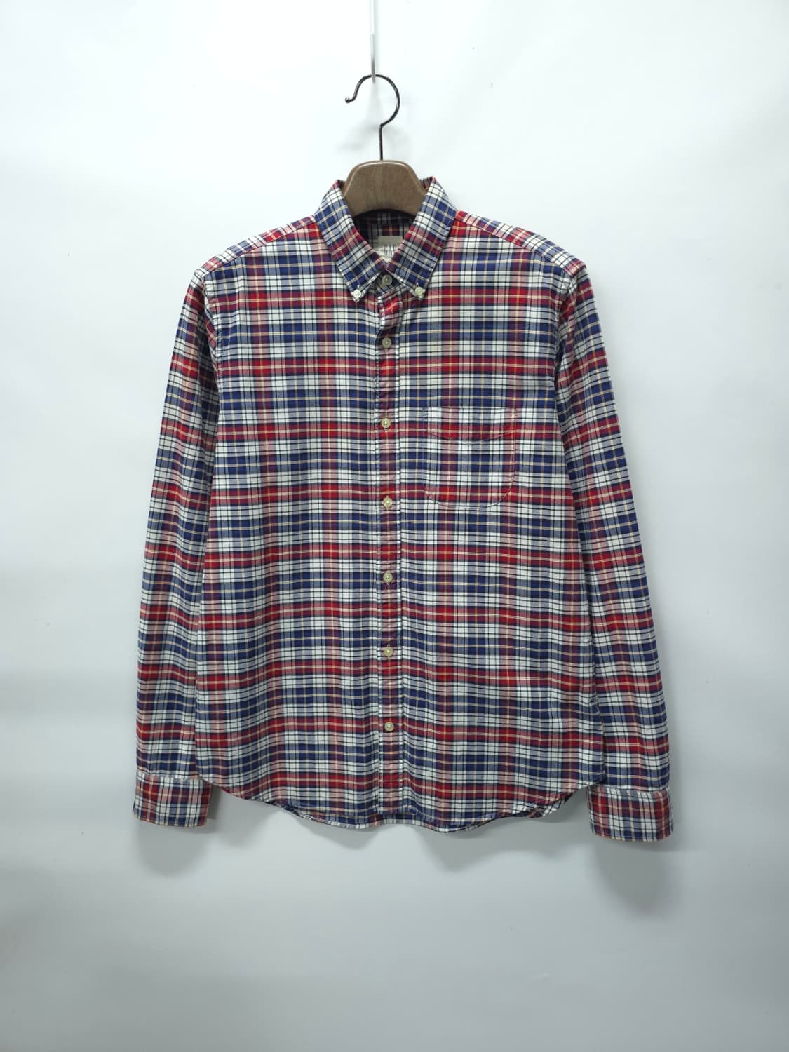 갭 정통 체크 버튼다운 셔츠 (100) 상품이미지1