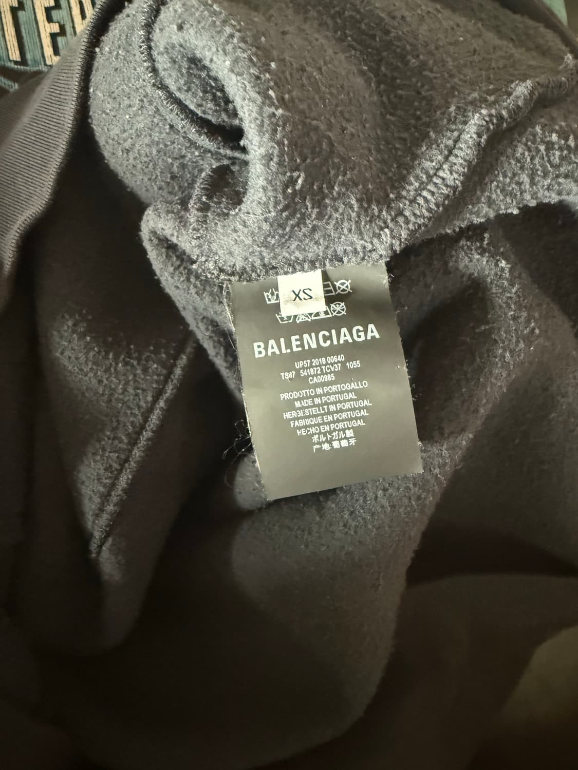 발렌시아가 스피드헌터 후드티 XS 상품이미지3